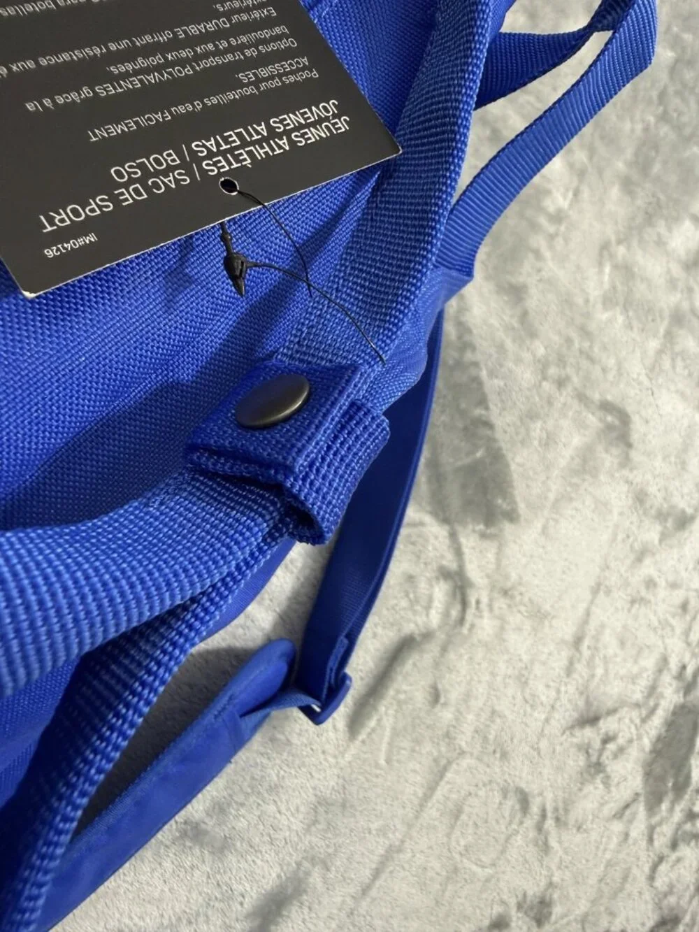 New Nike Blue Duffel Bag Soft Case Water Resistant Youth Sports Gym Travel